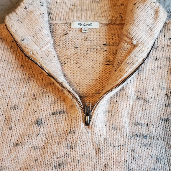 MADEWELL PopOver Quarter Zip Sweater - Picture 2 of 2